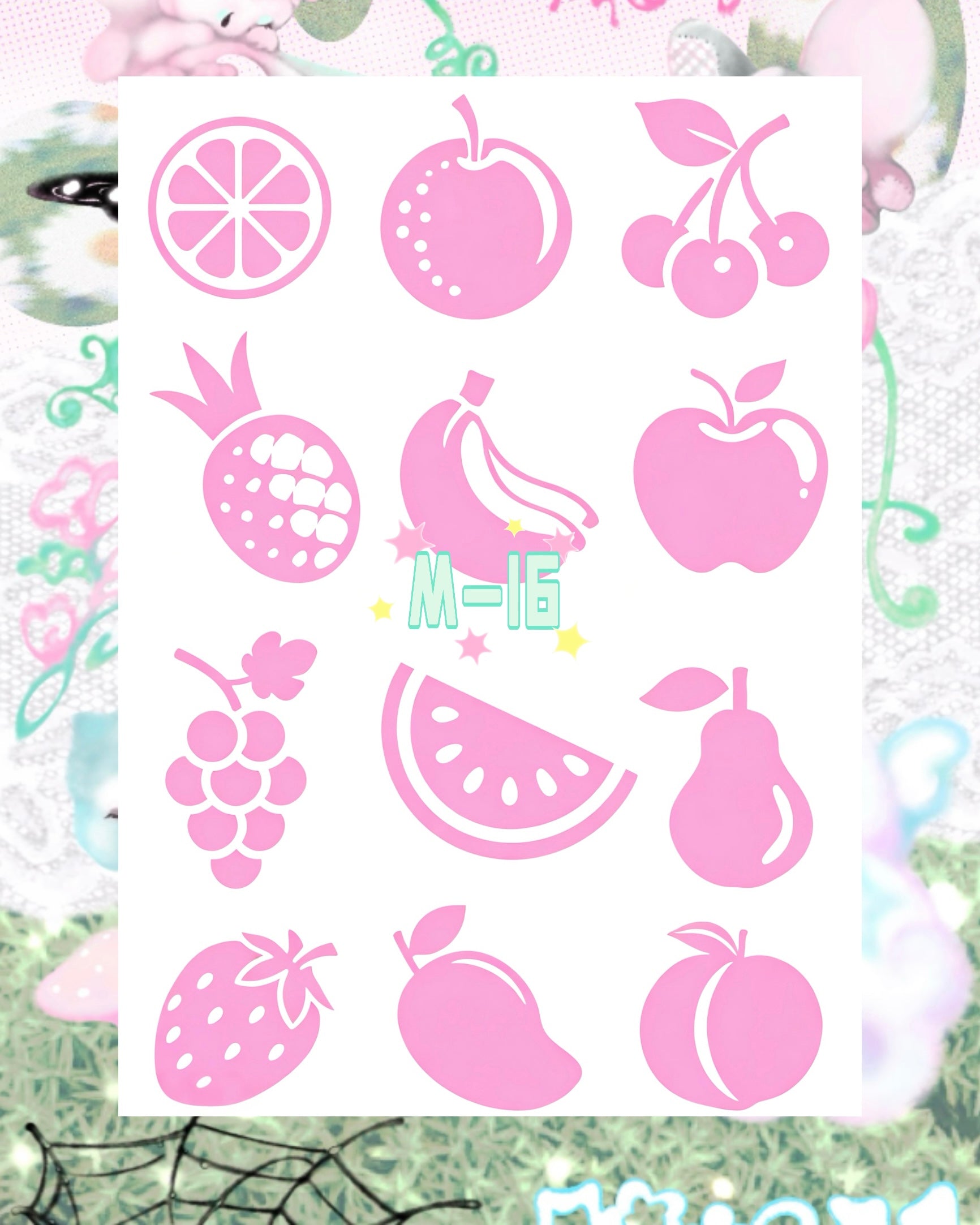 DIY Glitter Tattoo Sticker - M Series