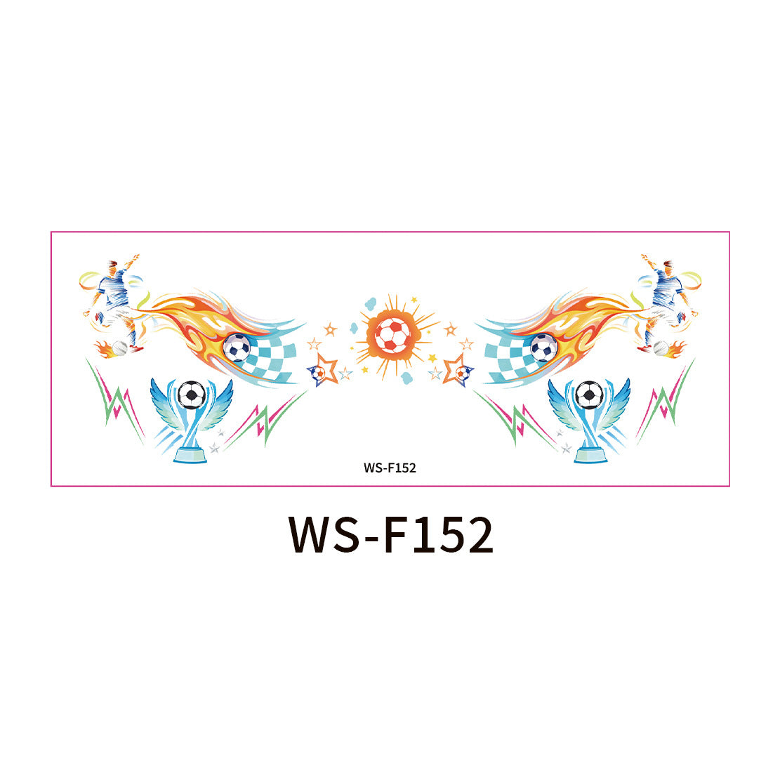 10 PCS Face Makeup Tattoo Stickers-FIFA World Cup Theme