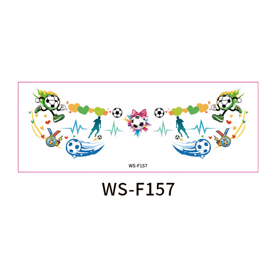 10 PCS Face Makeup Tattoo Stickers-FIFA World Cup Theme
