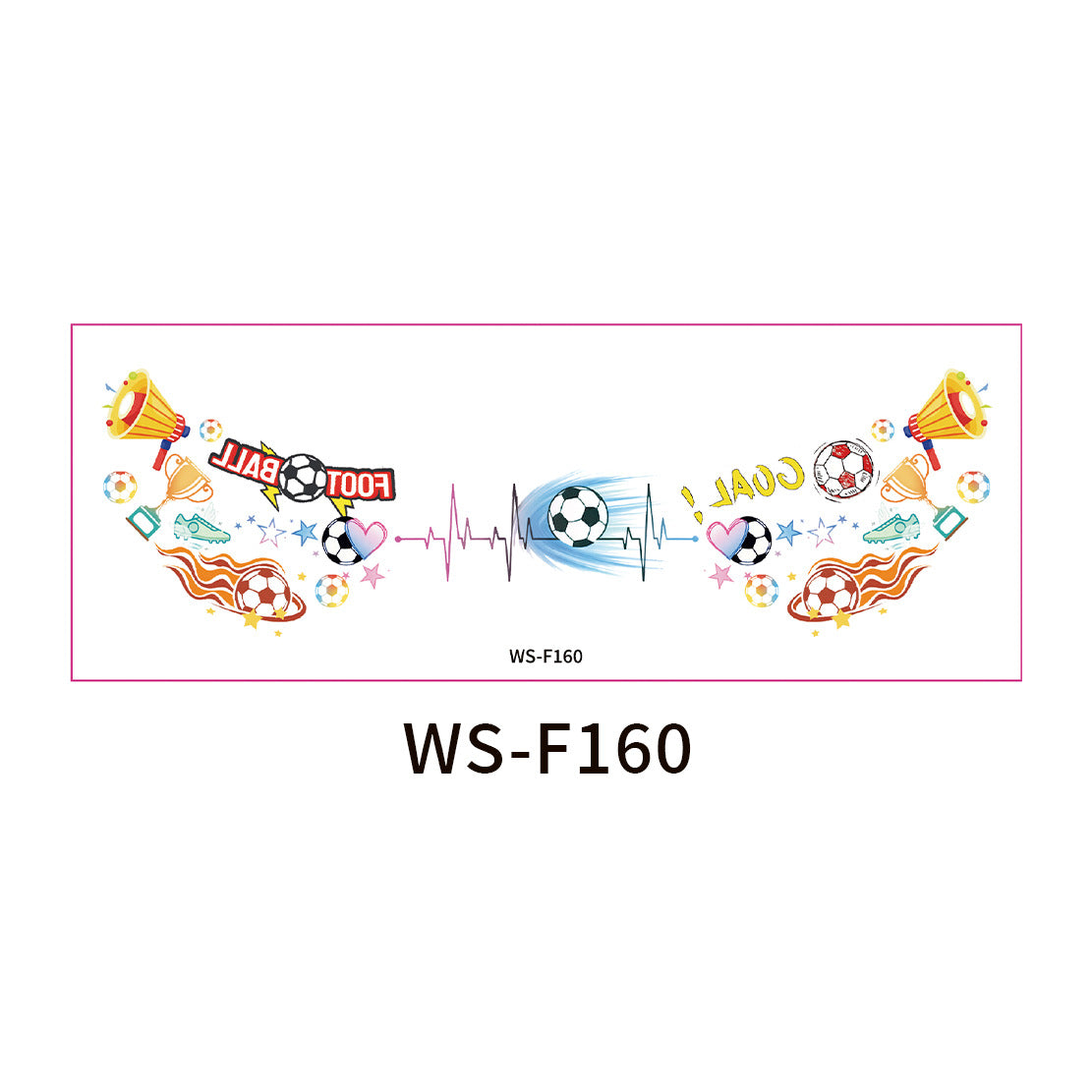 10 PCS Face Makeup Tattoo Stickers-FIFA World Cup Theme